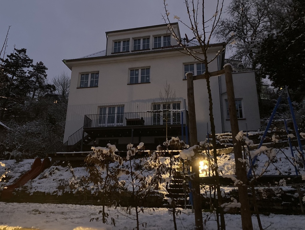 our house in winter