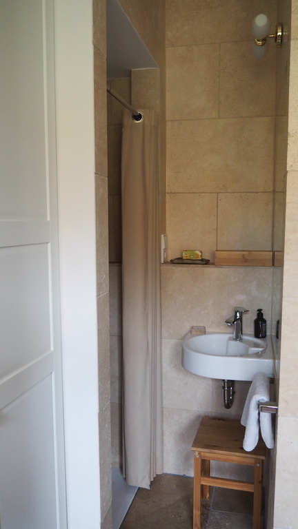 small shower in the parents` bedroom