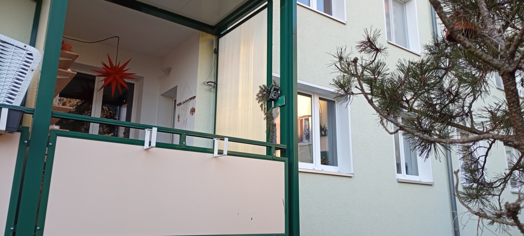 our balcony, backside