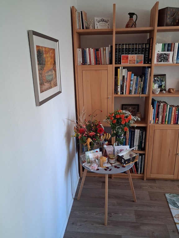 view from the living room to the second bedroom