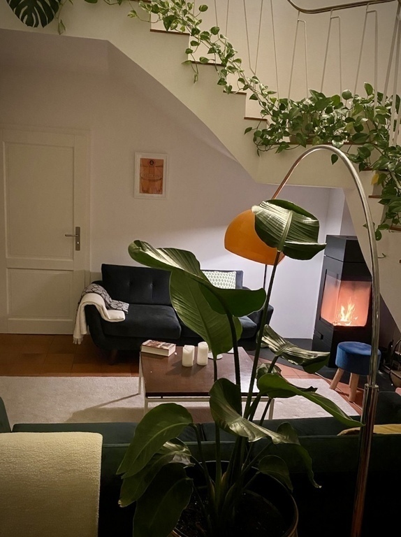 Cozy winter evenings sitting by the fire side