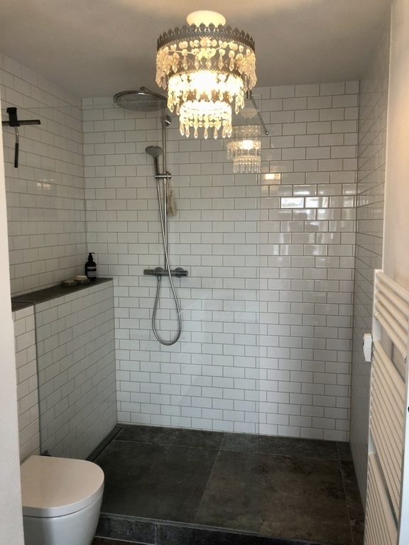 Shower in the big bathroom