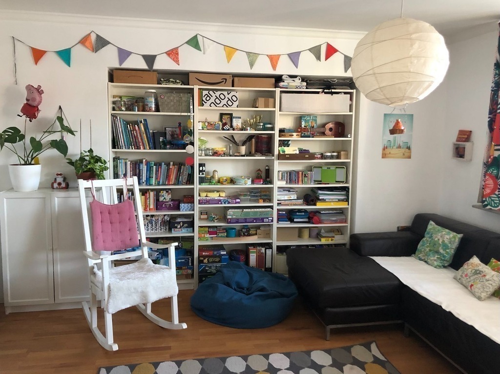 Our son's room with lot's of games