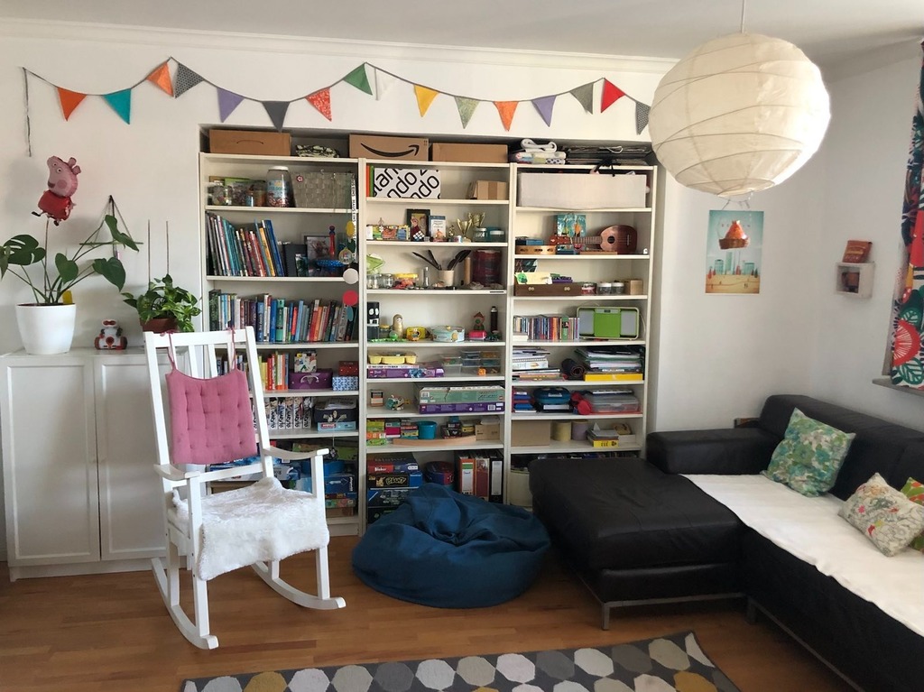 Our son's room with lot's of games