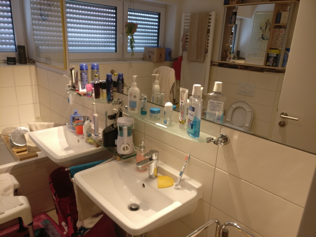 Bathroom 1 with shower and bathtub