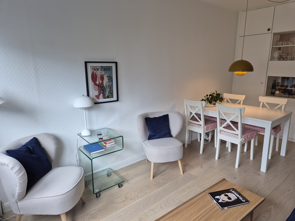 Living room, eating area