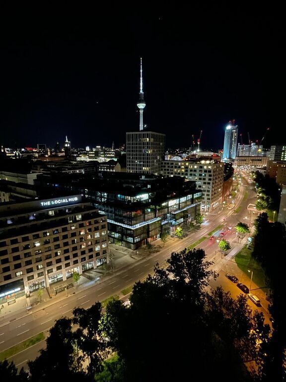 View from the 18th floor of Holzmarstr. 73