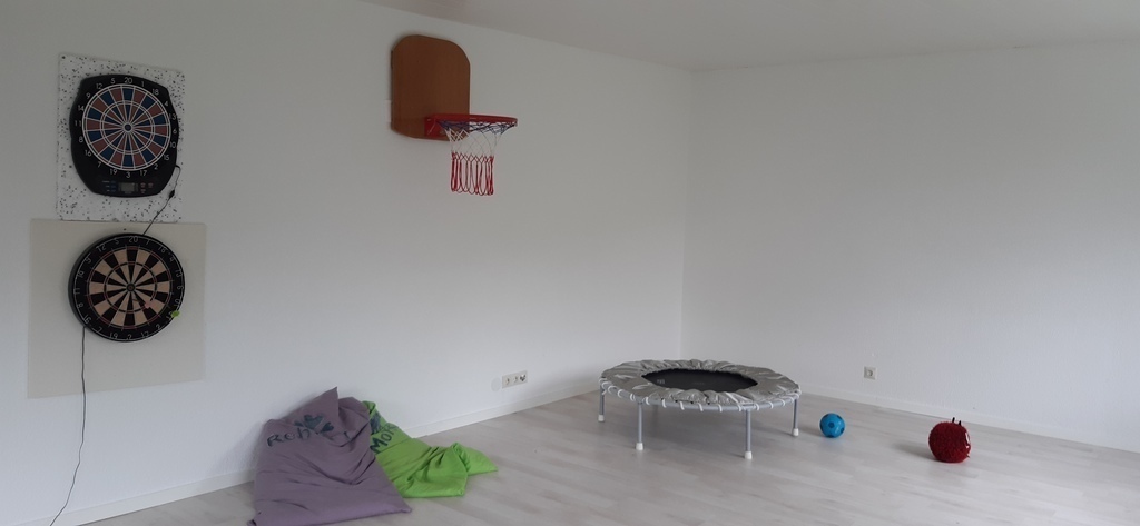 Big room to play for Kids downstairs