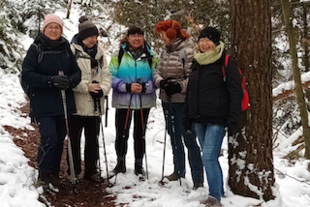 Meine Frauengruppe Wanderung 27.1.23Pfälzer Wald
