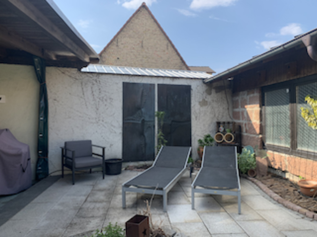 Sitzplatz im Kräutergarten