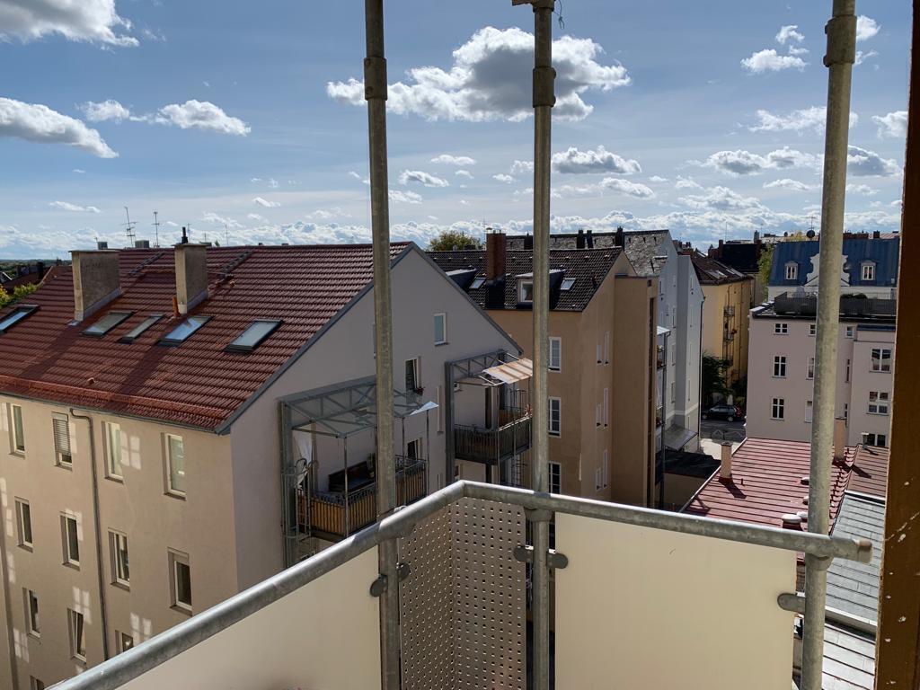 Blick vom Balkon aufs Bismarkviertel