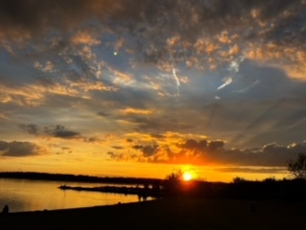 Sonnenuntergang am Cospudener See / sundown lake Cospuden