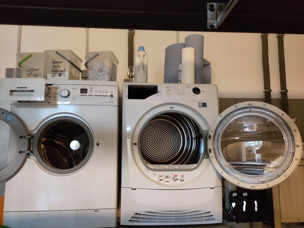 Laundrey in the basement