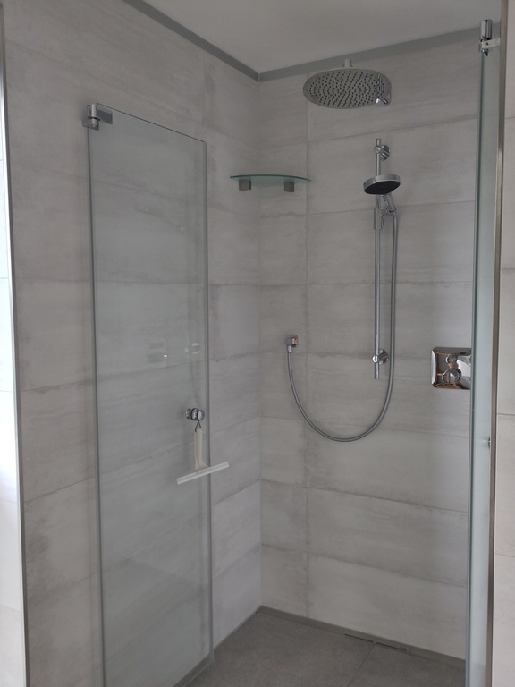 shower master bathroom