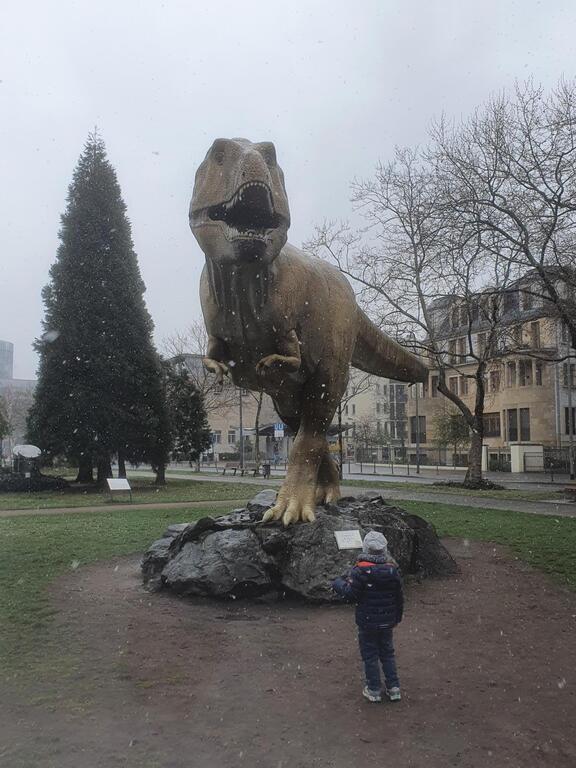 dino in real size at the Museum