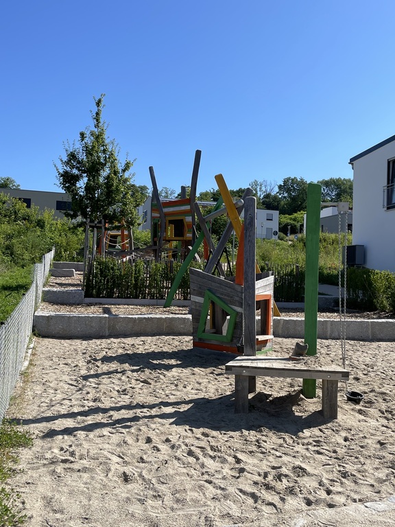 Playing ground across the street