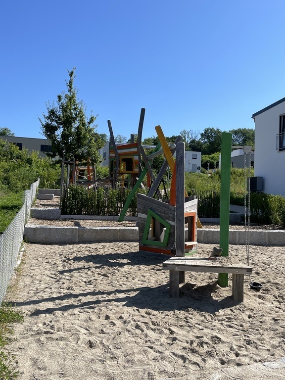 Playing ground across the street