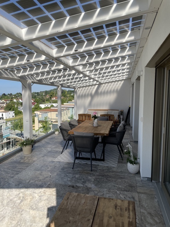 Dining table on the roof Terrace