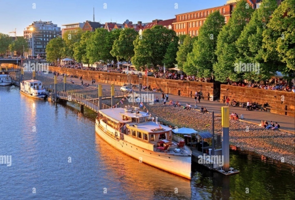 Promenade Schlachte in Bremen 