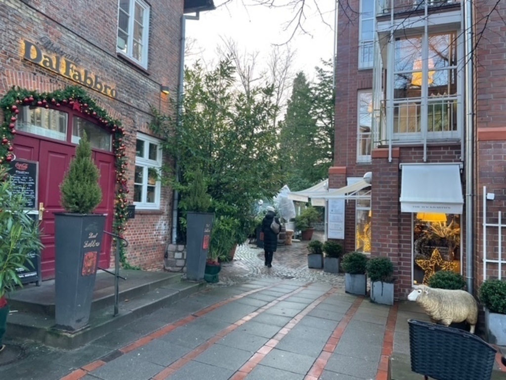 In Blankenese gibt es viele Geschäfte und Restaurants