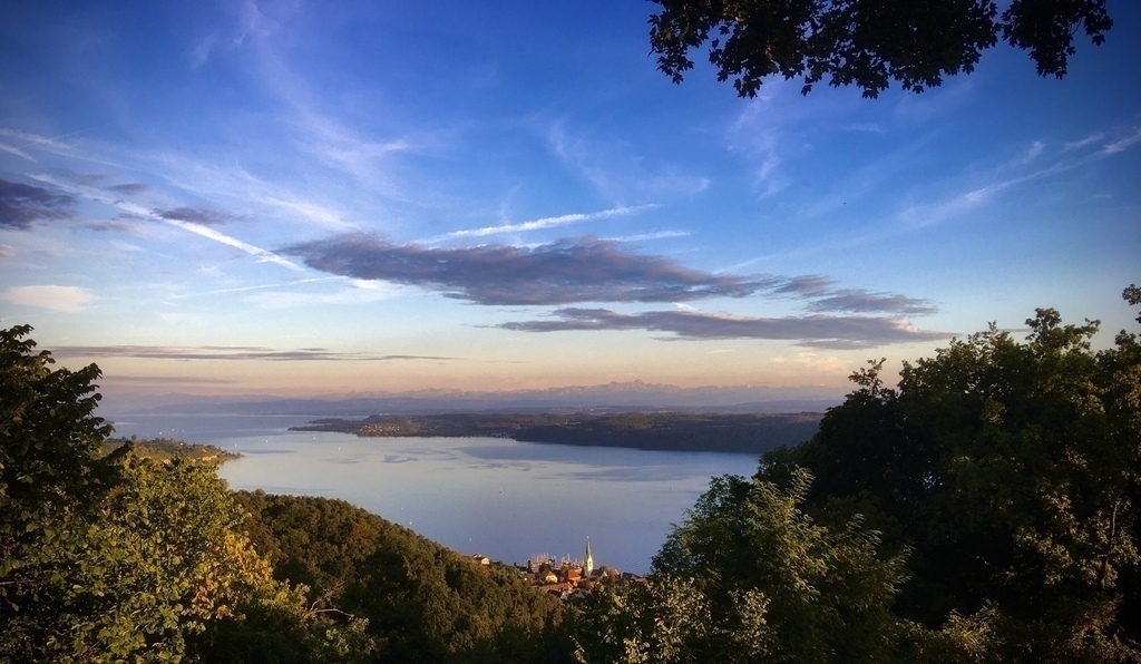 Lake Constance from above Ludwigshafen
