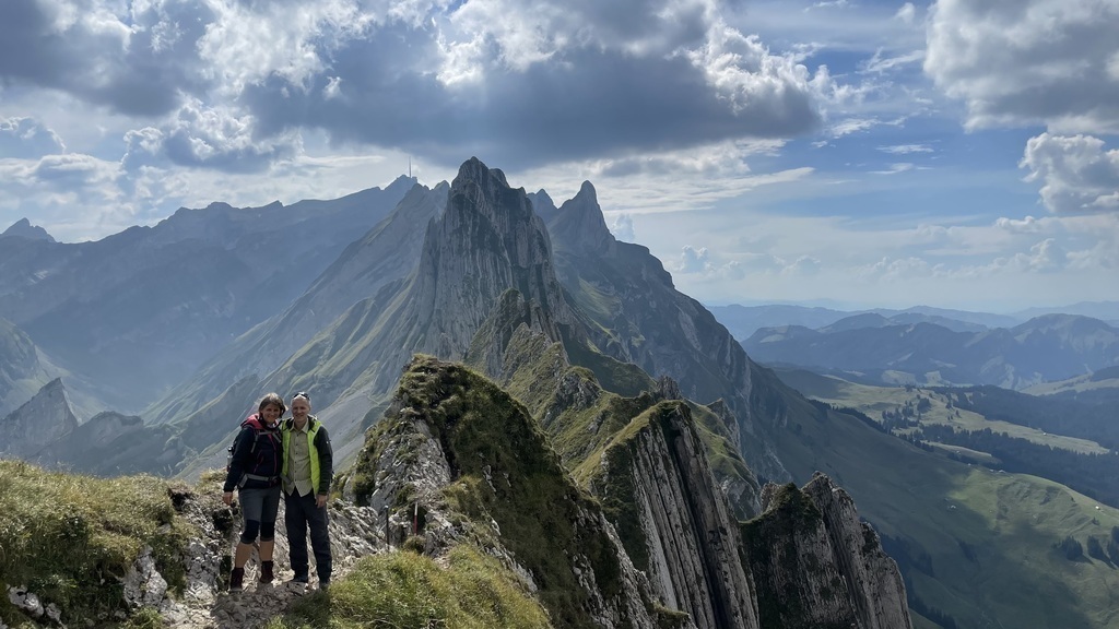Alpstein mountain hiking (Mount Säntis)