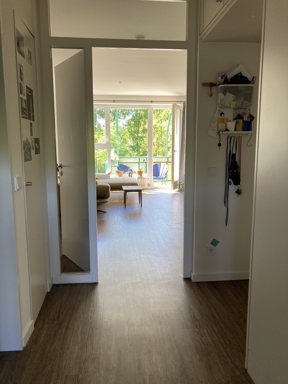 Blick von der Küche ins Wohnzimmer