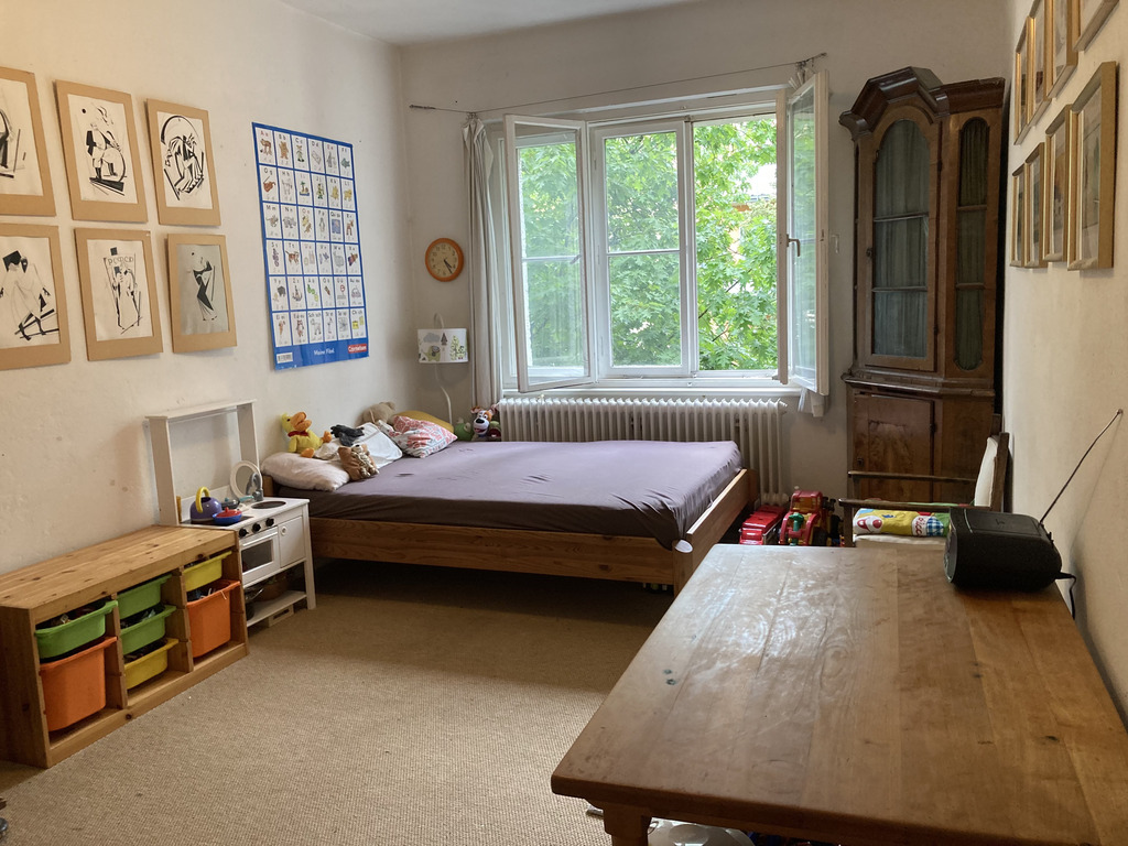 children room 18 qm with the double bed 140x200
