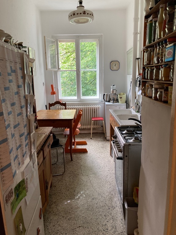 Kitchen from inside the flat