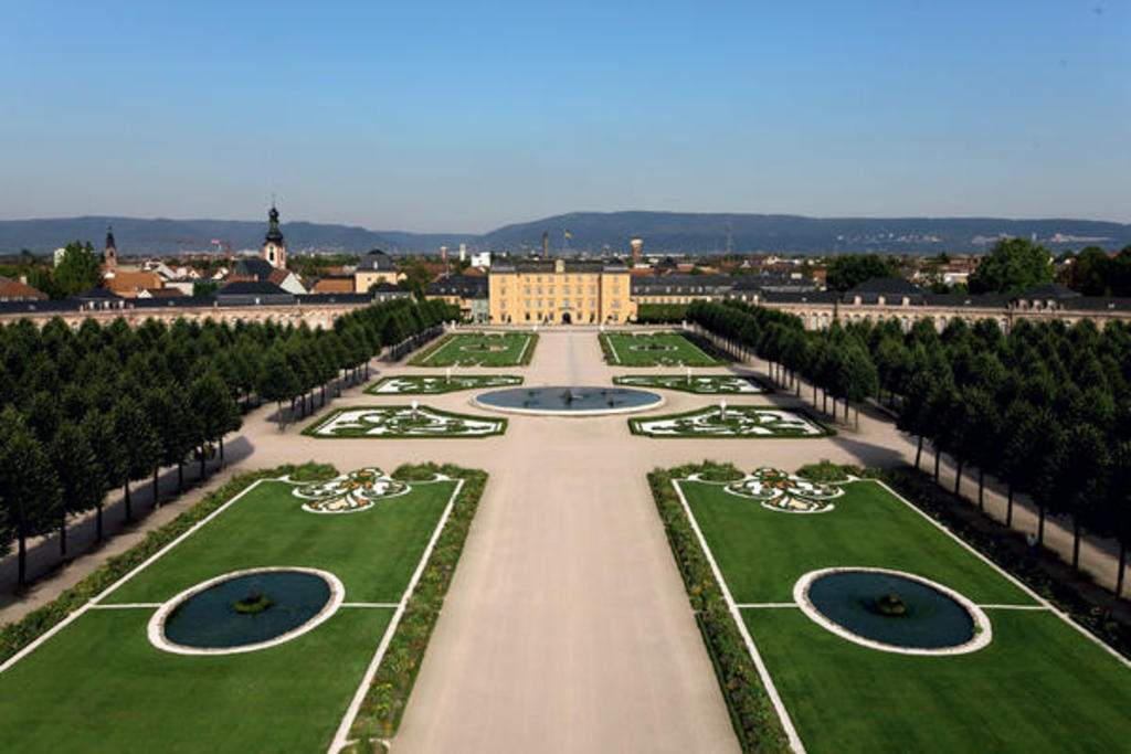 baroque castle and gardens of Schwetzingen