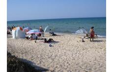 the sand beach at the lake Cospuden - 10 Minutes from our home by car 