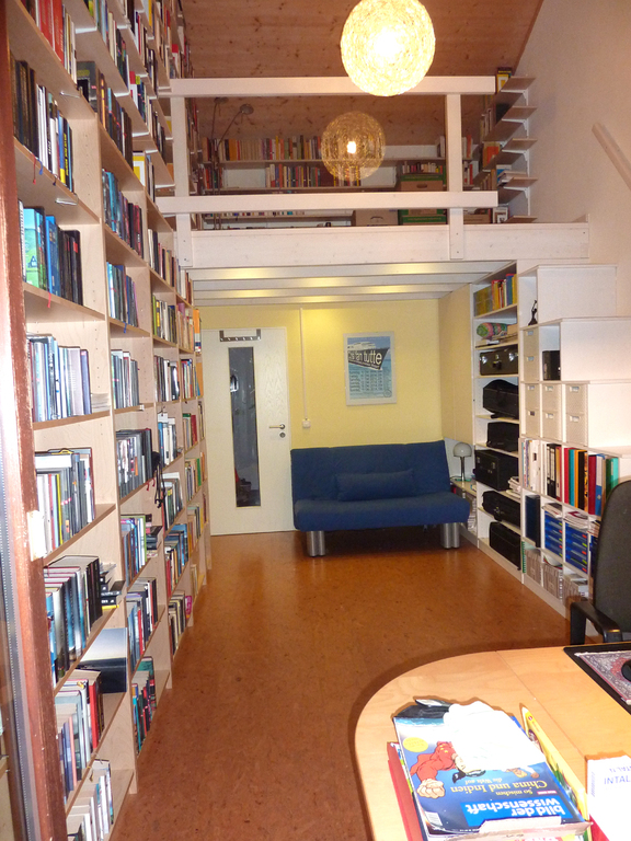 library with pull-out sofa (2 persons)