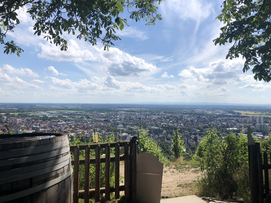 Blick vom Kirchberghäuschen unserem Hausberg mit Lokal