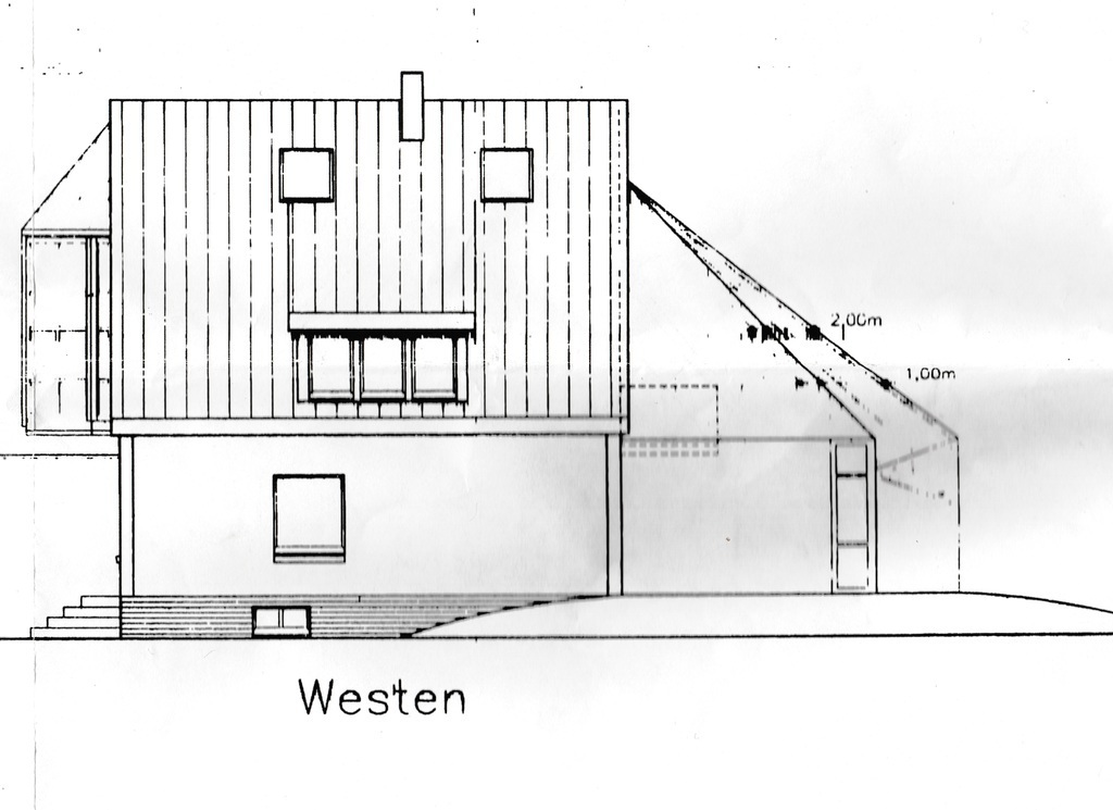 Haus West Ansicht,  house view west side