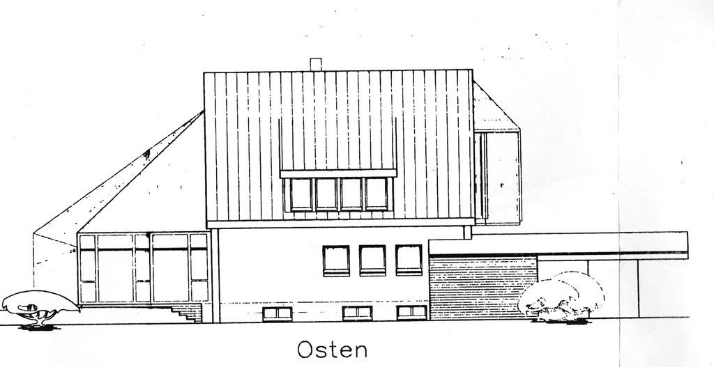 Haus Ost Ansicht,  house view east side