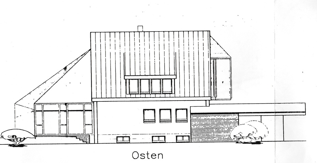 Haus Ost Ansicht,  house view east side