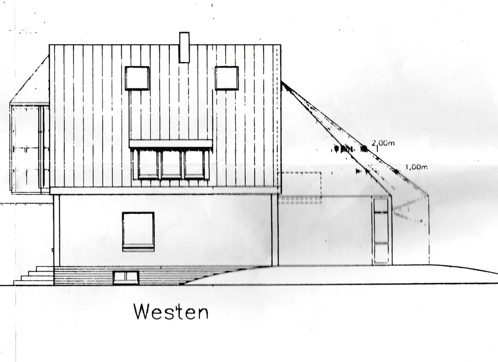 Haus West Ansicht,  house view west side