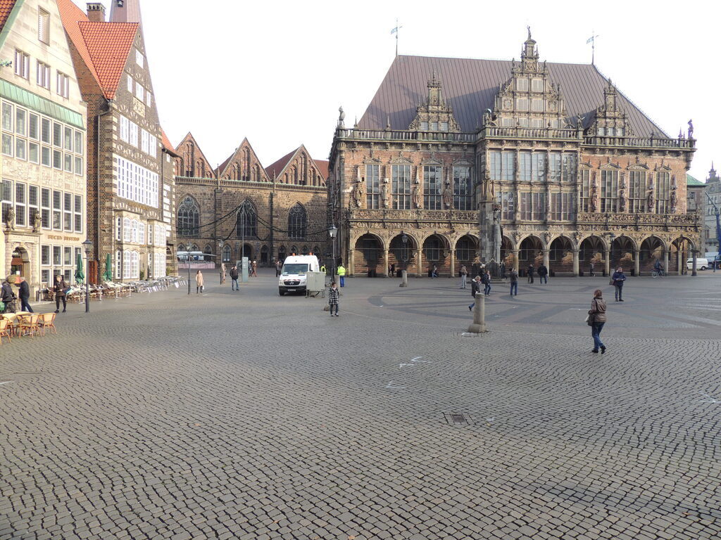 Market place with Bremen City Hall - Unesco World Heritage since 2004