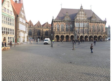 Market place with Bremen City Hall - Unesco World Heritage since 2004