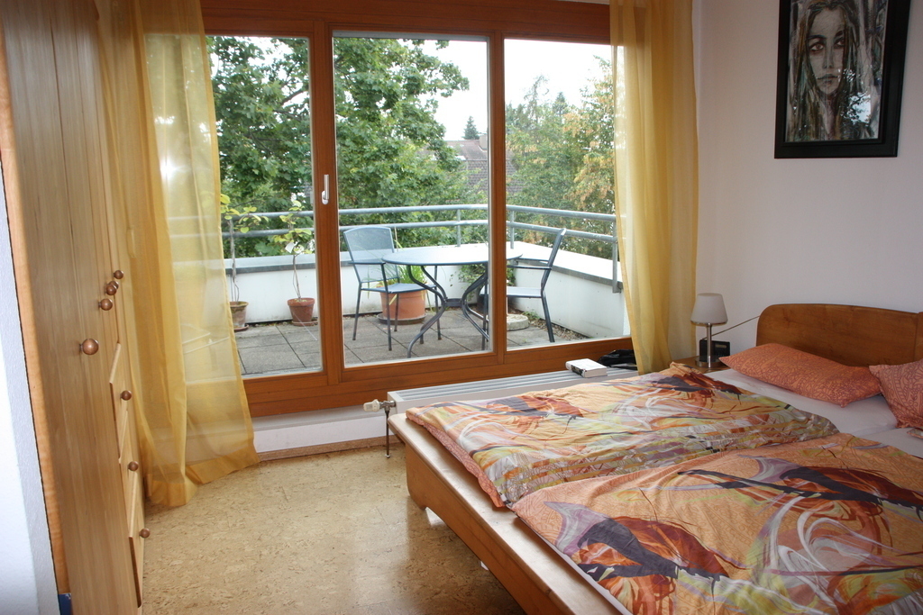 master bedroom with roof terrace