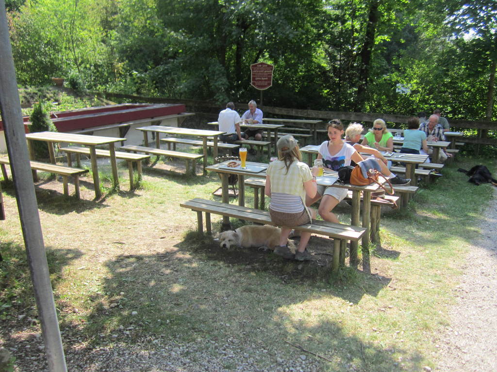 Biergarten in Sankt Ottilien
