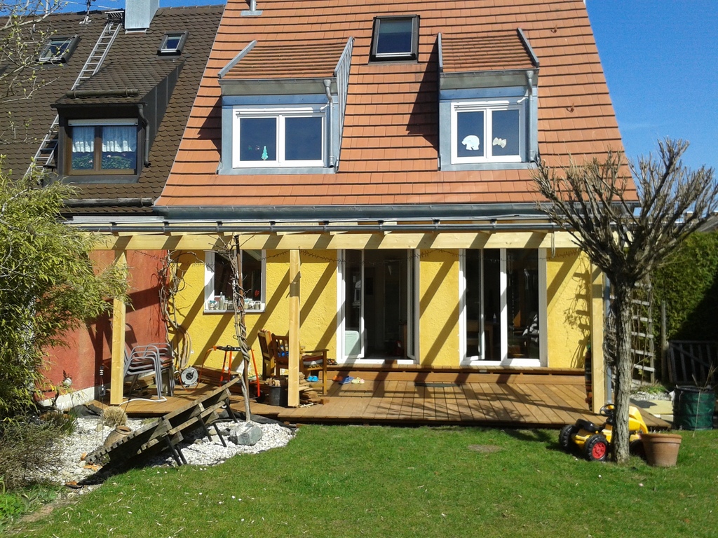 our new terrasse, built 2017