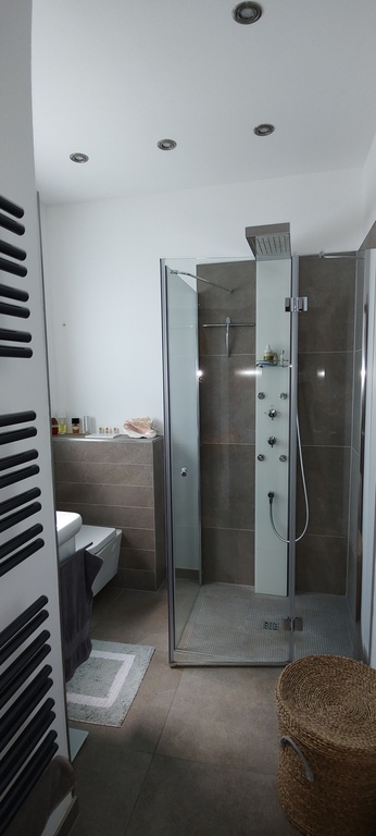 One of two bathrooms