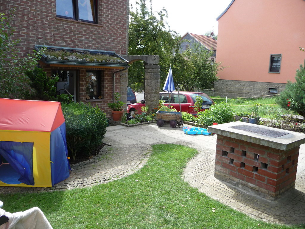 barbecue in our garden
