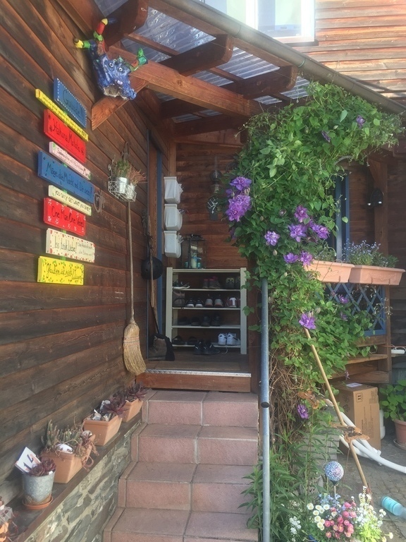 entrance  main-house in spring