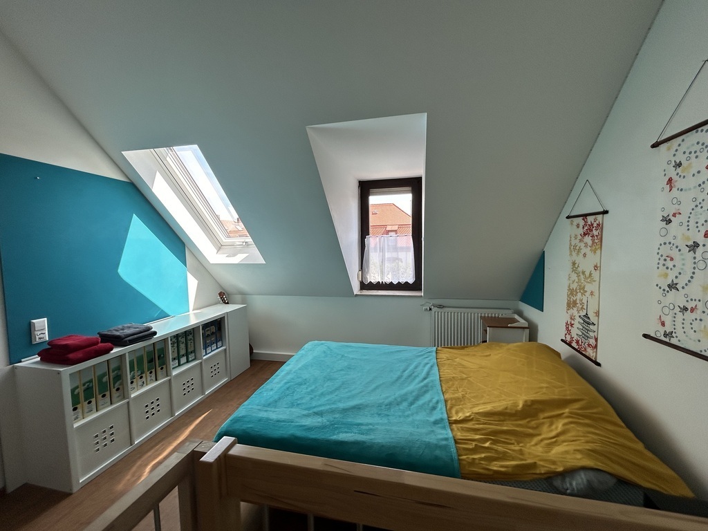 upstairs mezzanine bed for two 140x200 cm