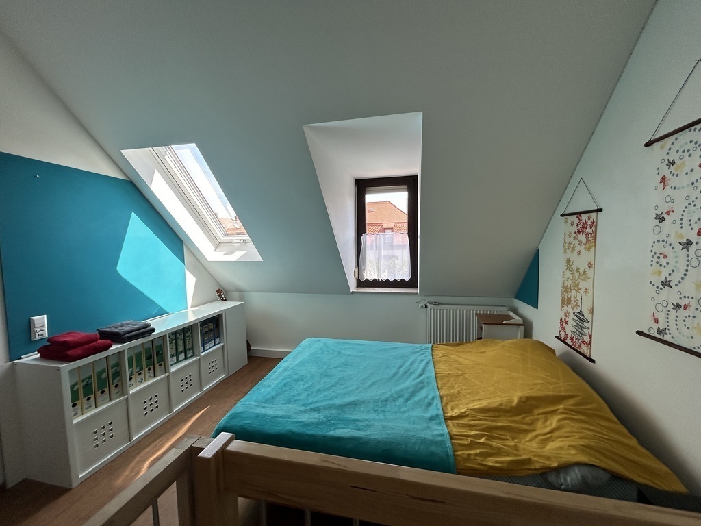 upstairs mezzanine bed for two 140x200 cm