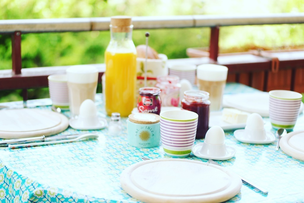 Breakfast at balcony