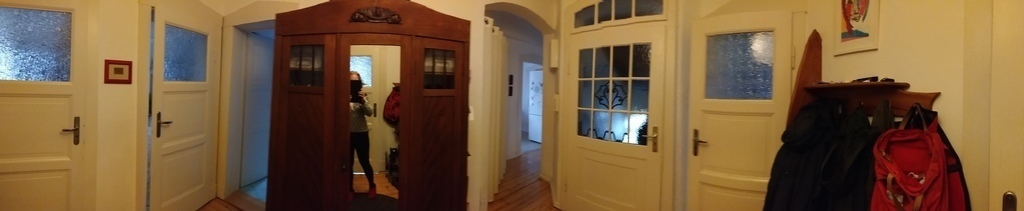 Panoramic picture off entrance hall