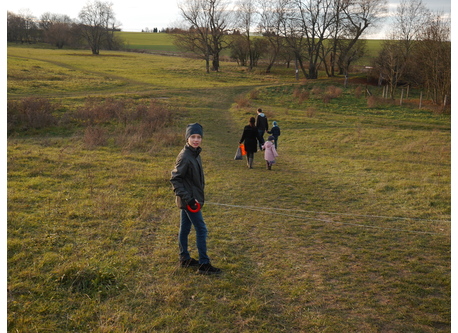 flying kites in the meadows close by our neighbourhood - the "Kirschbachtal" or "Cherry creek valley"